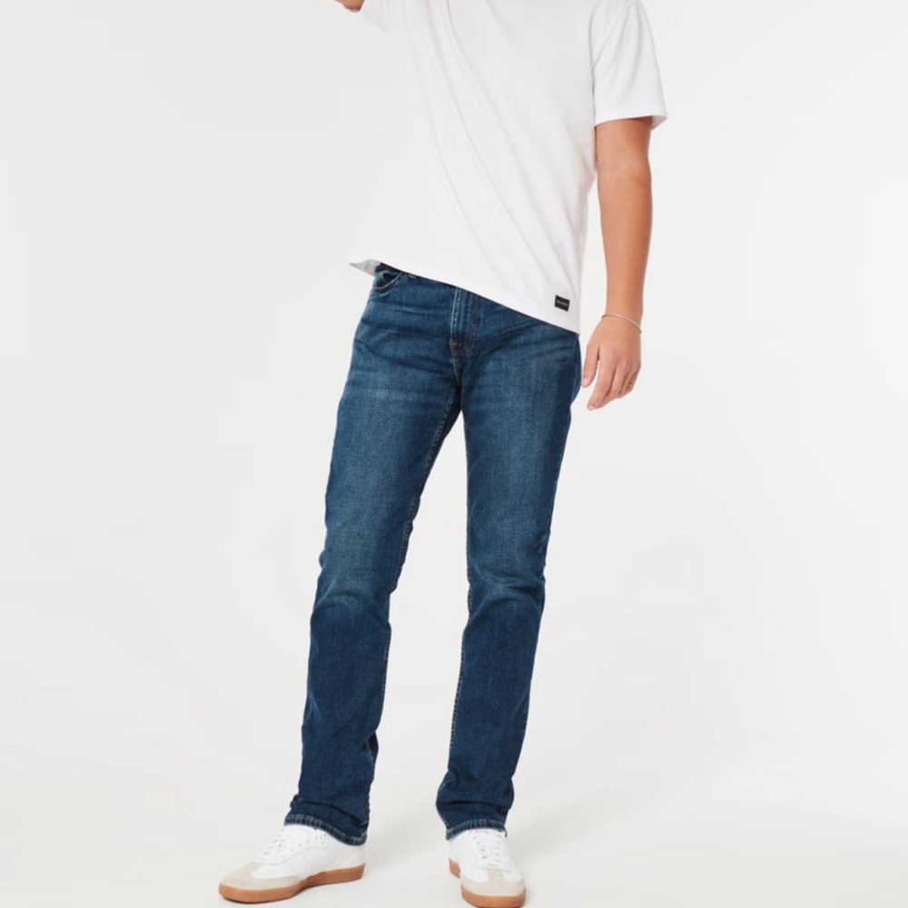 Hollister Men's Dark Blue Slim Jeans